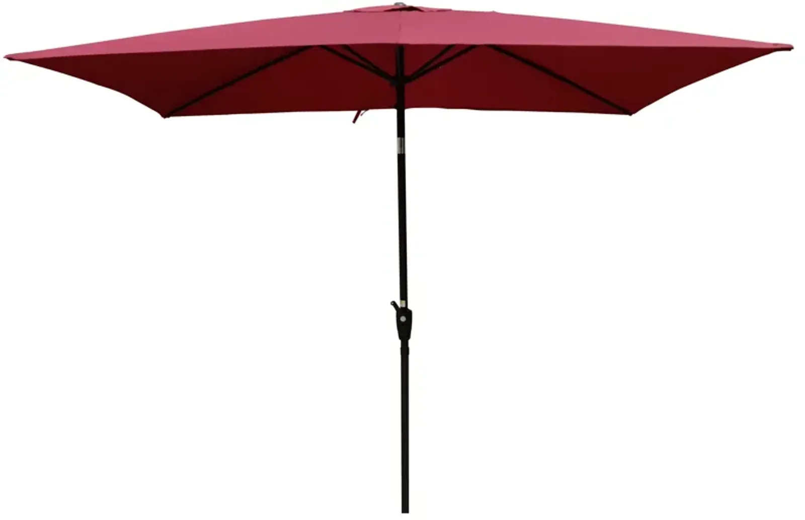 6 X 9FT Patio Umbrella Outdoor Waterproof Umbrella With Crank And Push Button Tilt