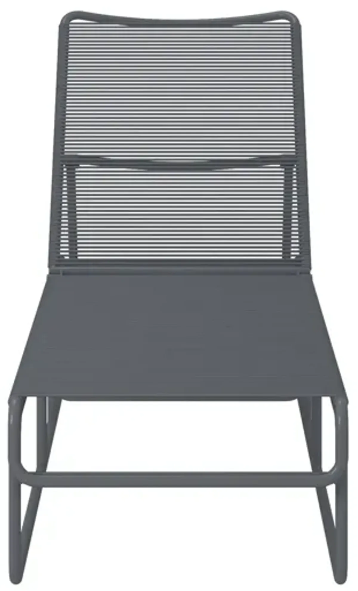 CosmoLiving by Cosmopolitan Nyla Outdoor Chaise Lounge, Charcoal Gray