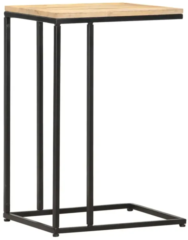 vidaXL Side Table 13.8"x17.7"x25.6" Solid Mango Wood