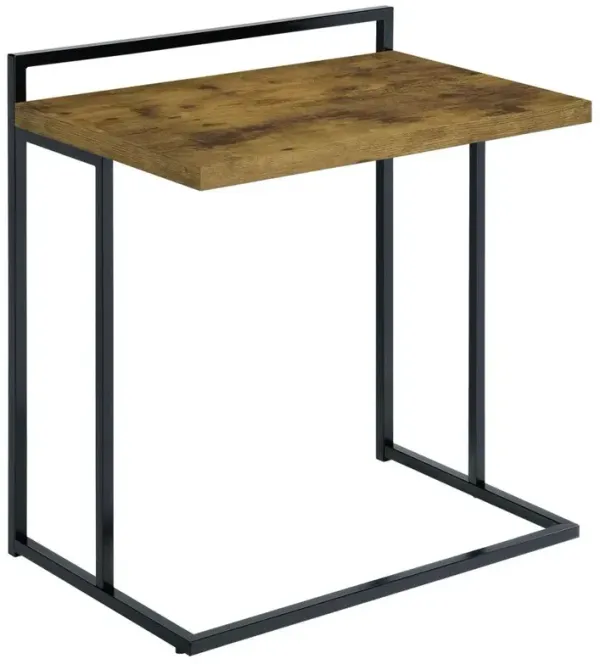 Dani Rectangular Snack Table with Metal Base