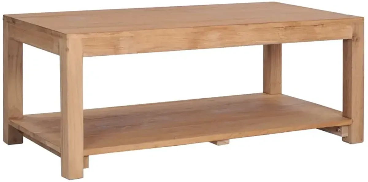 vidaXL Coffee Table 39.4x19.7x15.7 Solid Wood Teak