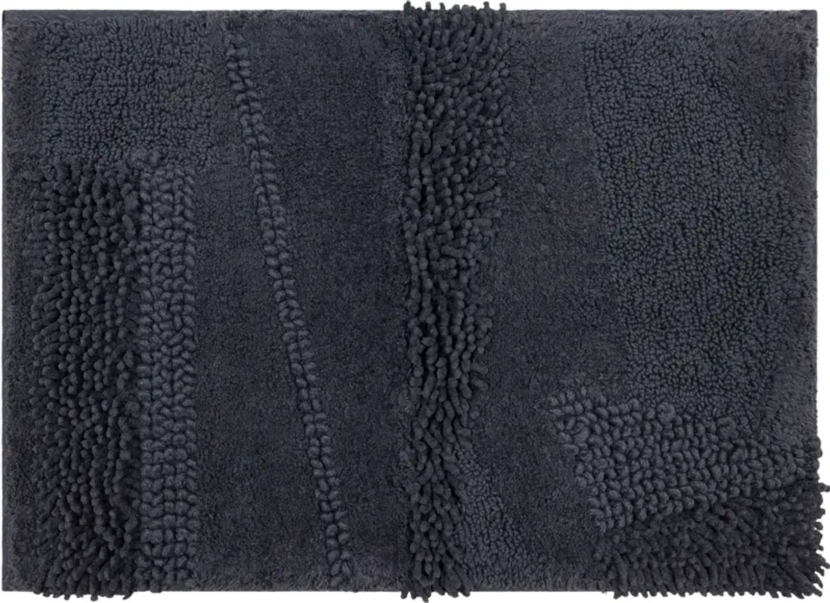 Composition Cool Grey 1' 9" x 2' 10" Bath Mat