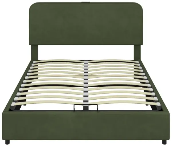 Merax Hydraulic Storage Bed Platform Bed