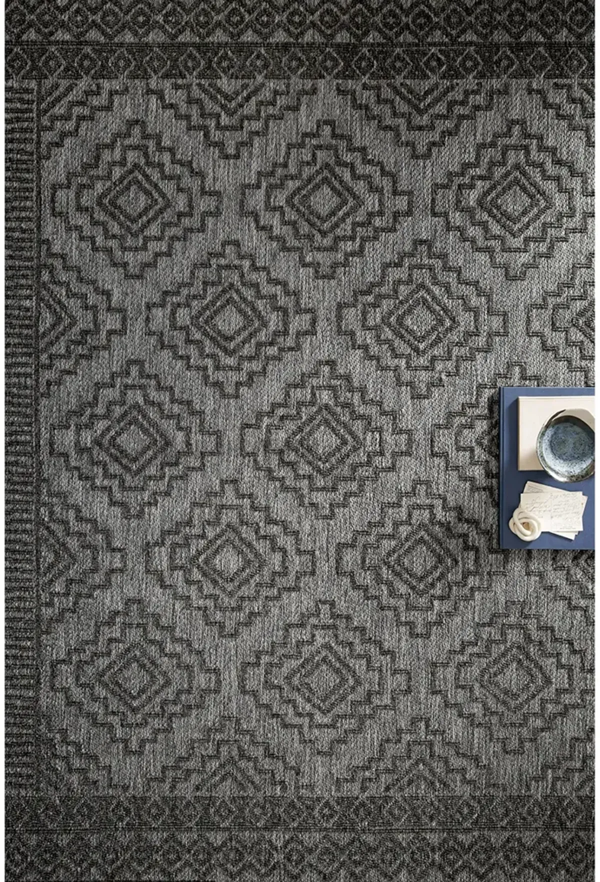 Rainier RAI06 Grey/Charcoal 7'10" x 10'10" Rug