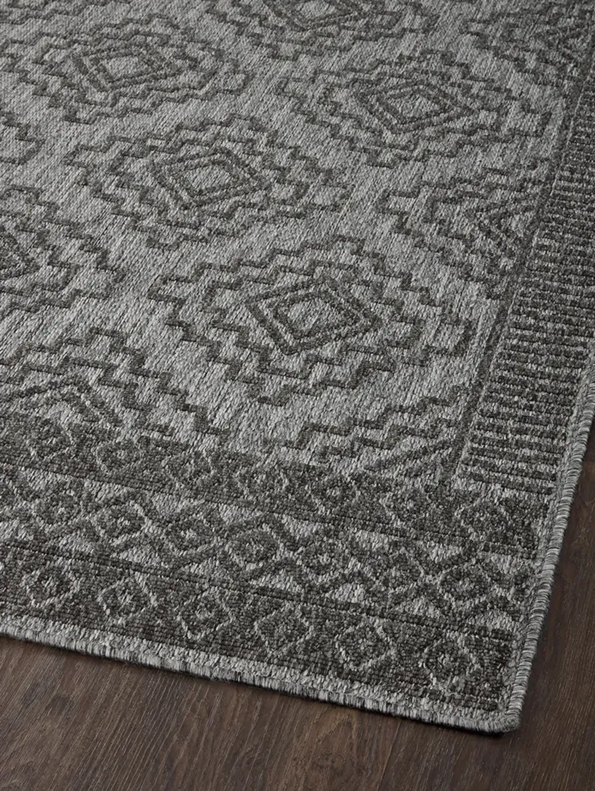 Rainier RAI06 Grey/Charcoal 7'10" x 10'10" Rug