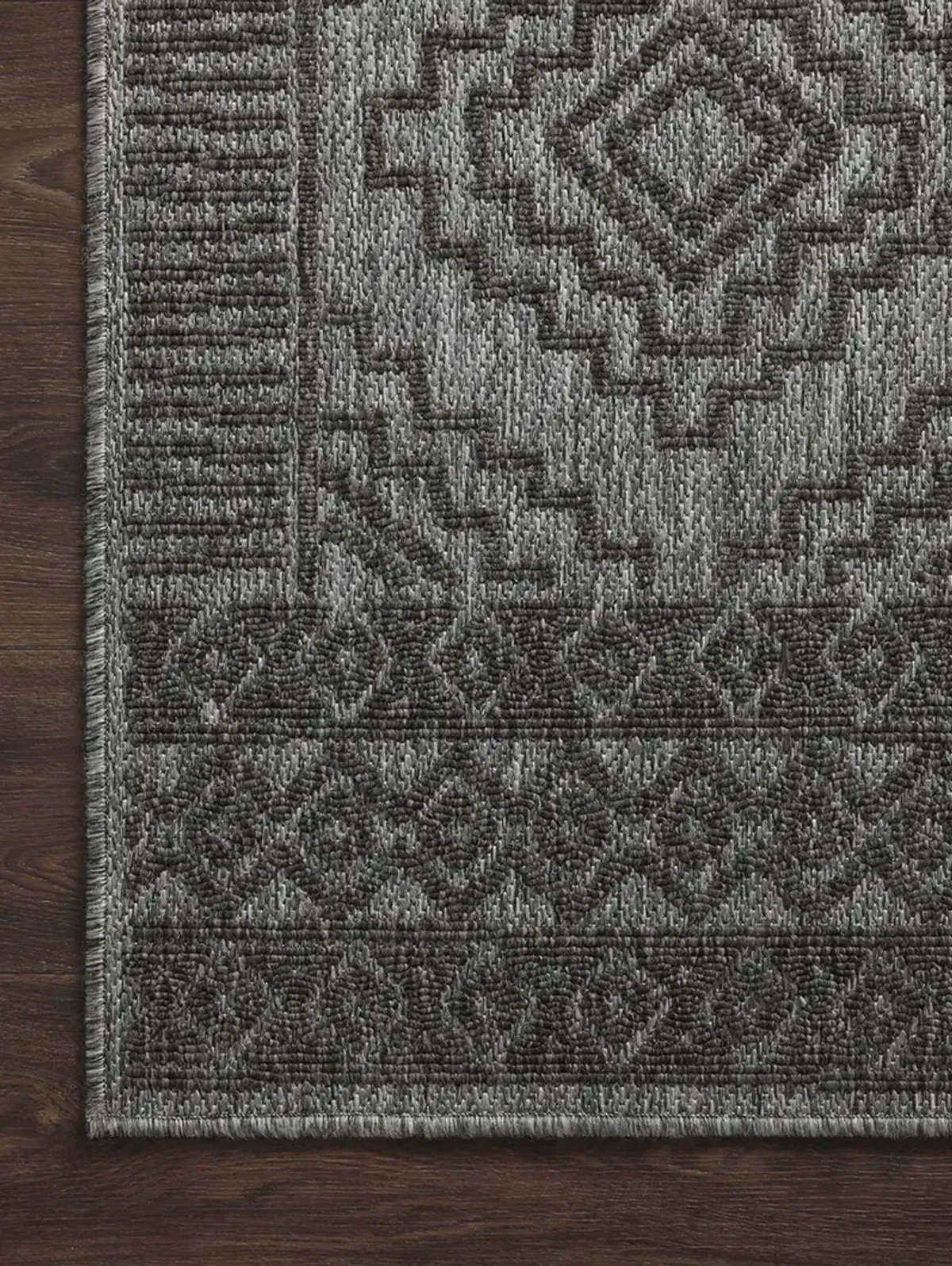 Rainier RAI06 Grey/Charcoal 7'10" x 10'10" Rug