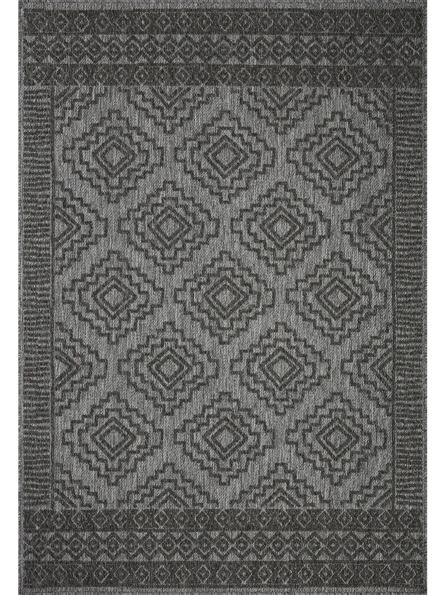 Rainier RAI06 Grey/Charcoal 7'10" x 10'10" Rug