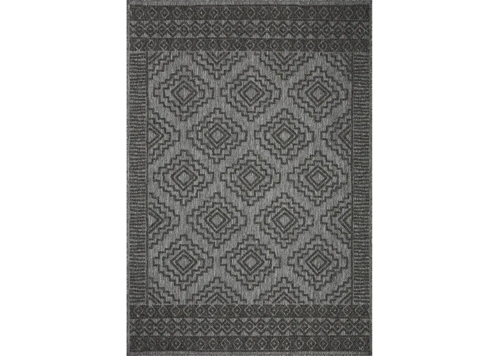 Rainier RAI06 Grey/Charcoal 7'10" x 10'10" Rug