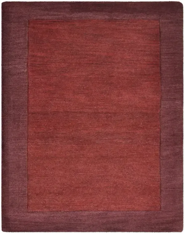 RUGSOTIC CARPETS HAND TUFTED WOOL ECO-FRIENDLY AREA RUGS  - 4'x6', Rectangle Shape, Maroon & Purple, Contemporary Modern Design, High Pile Handmade Area Rugs for Living Room, Bed Room (K00201)