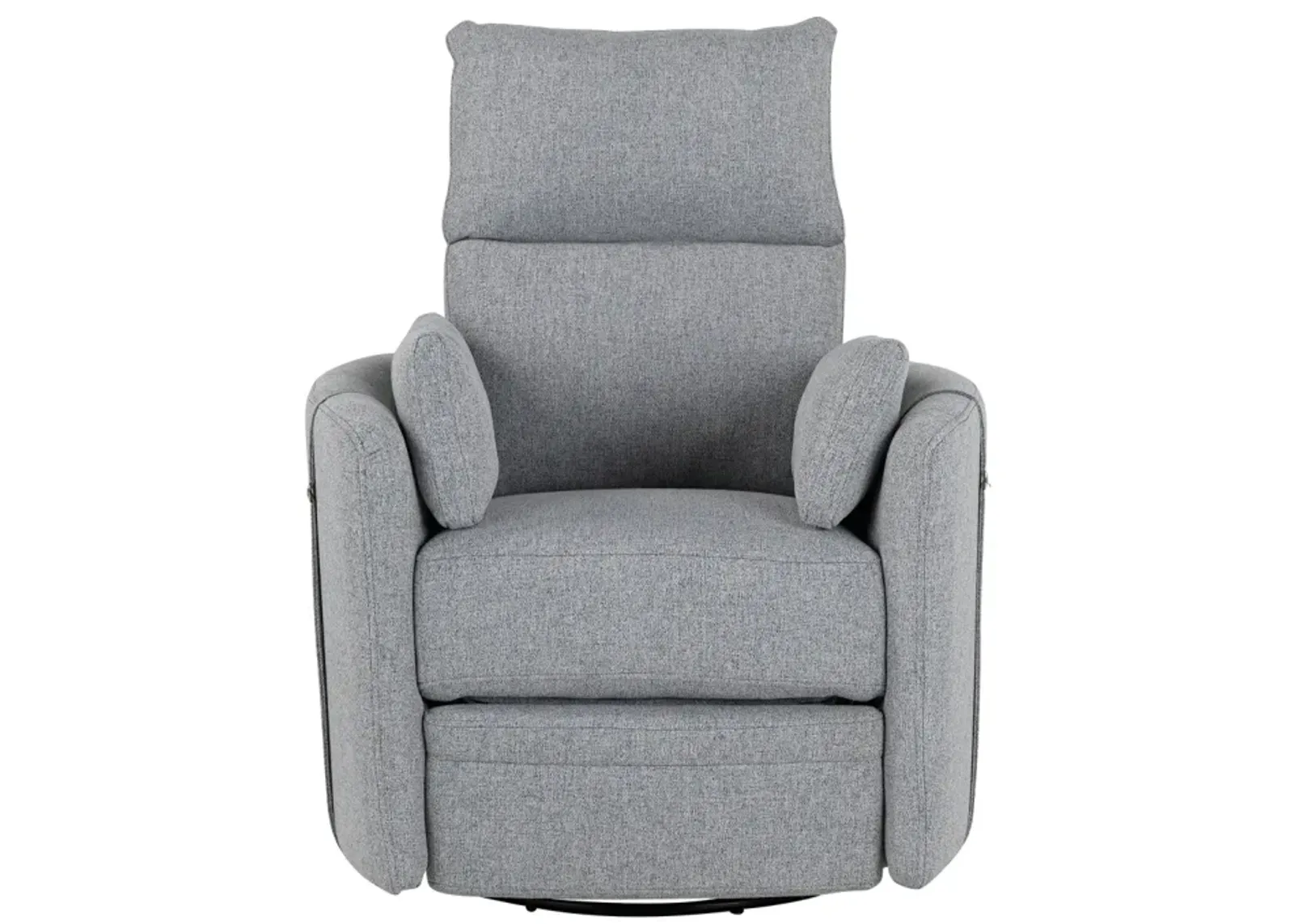 360 Degree Swivel Recliner with Removable Pillows, Dark Grey