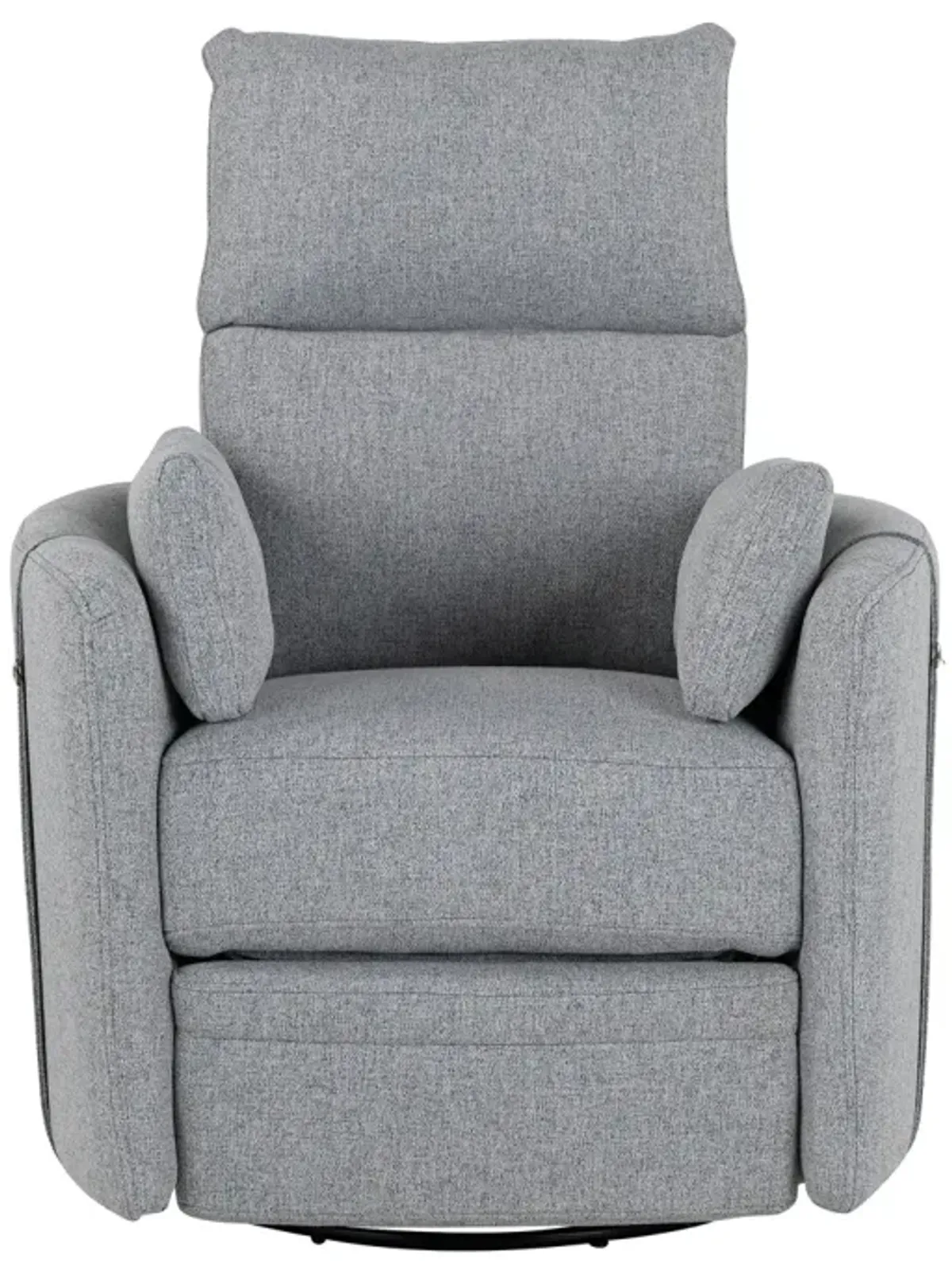 360 Degree Swivel Recliner with Removable Pillows, Dark Grey