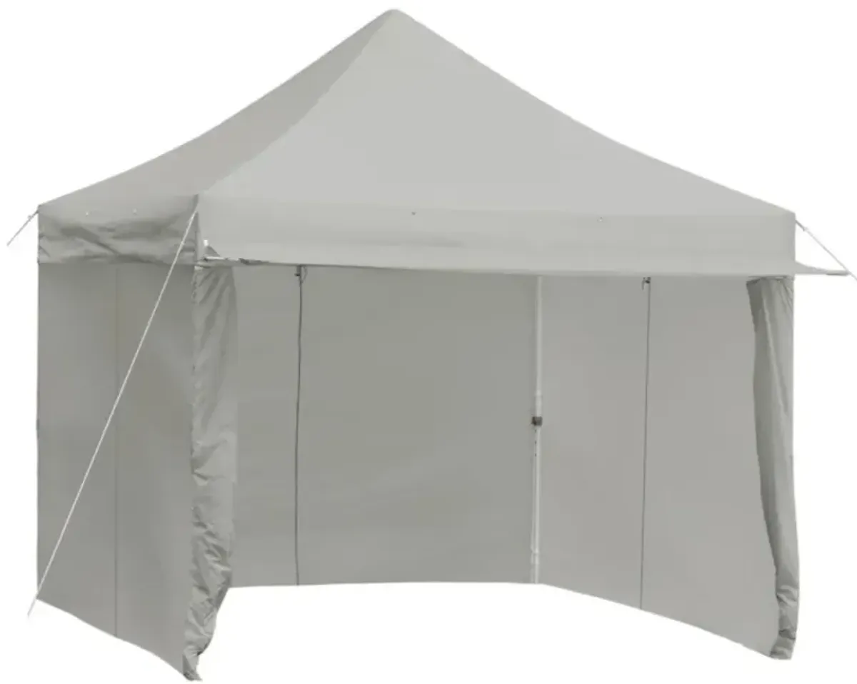 Hivvago 10 x 10 Feet Pop up Gazebo with 4 Height and Adjust Folding Awning