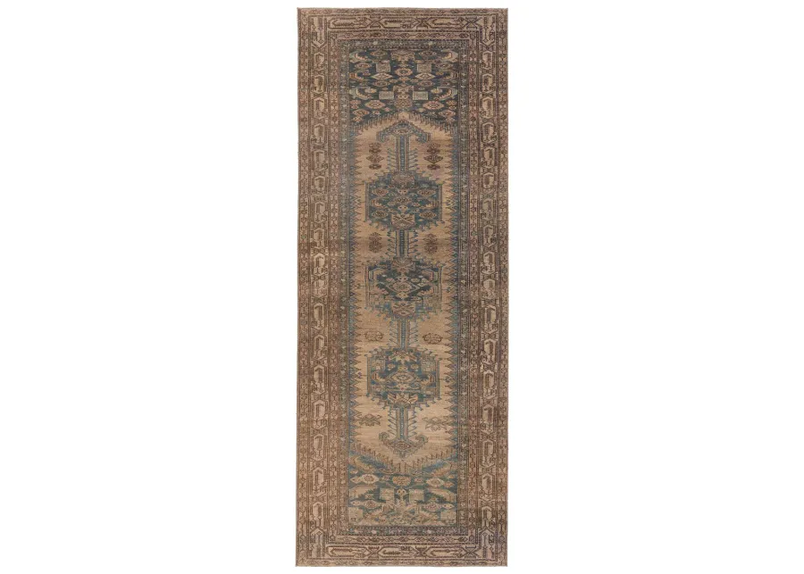 Canteena Reeves Brown 3'1" x 12' Runner Rug