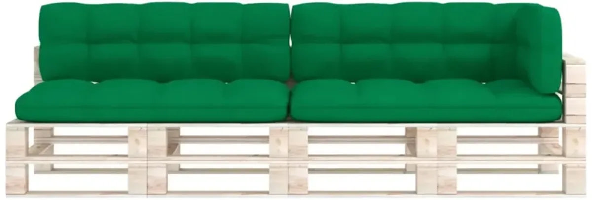 vidaXL Pallet Sofa Cushions 5 pcs Green