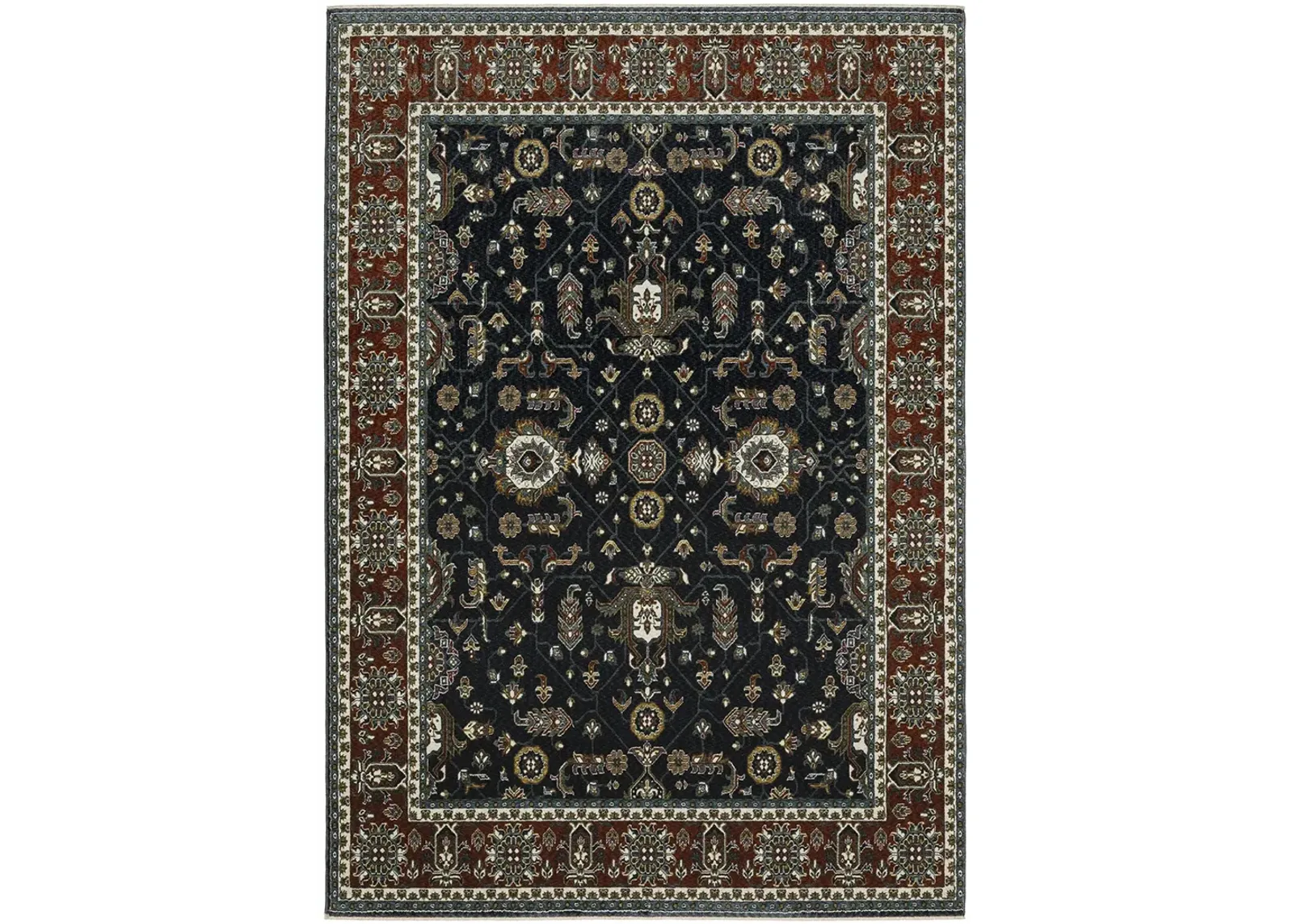 Vivian 3'10" x 5'5" Navy Rug