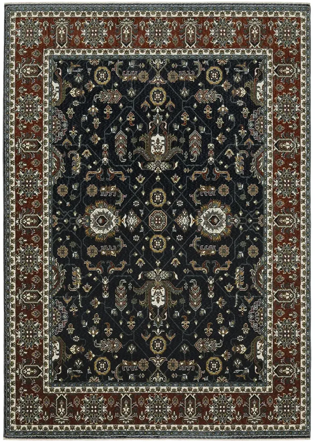 Vivian 3'10" x 5'5" Navy Rug