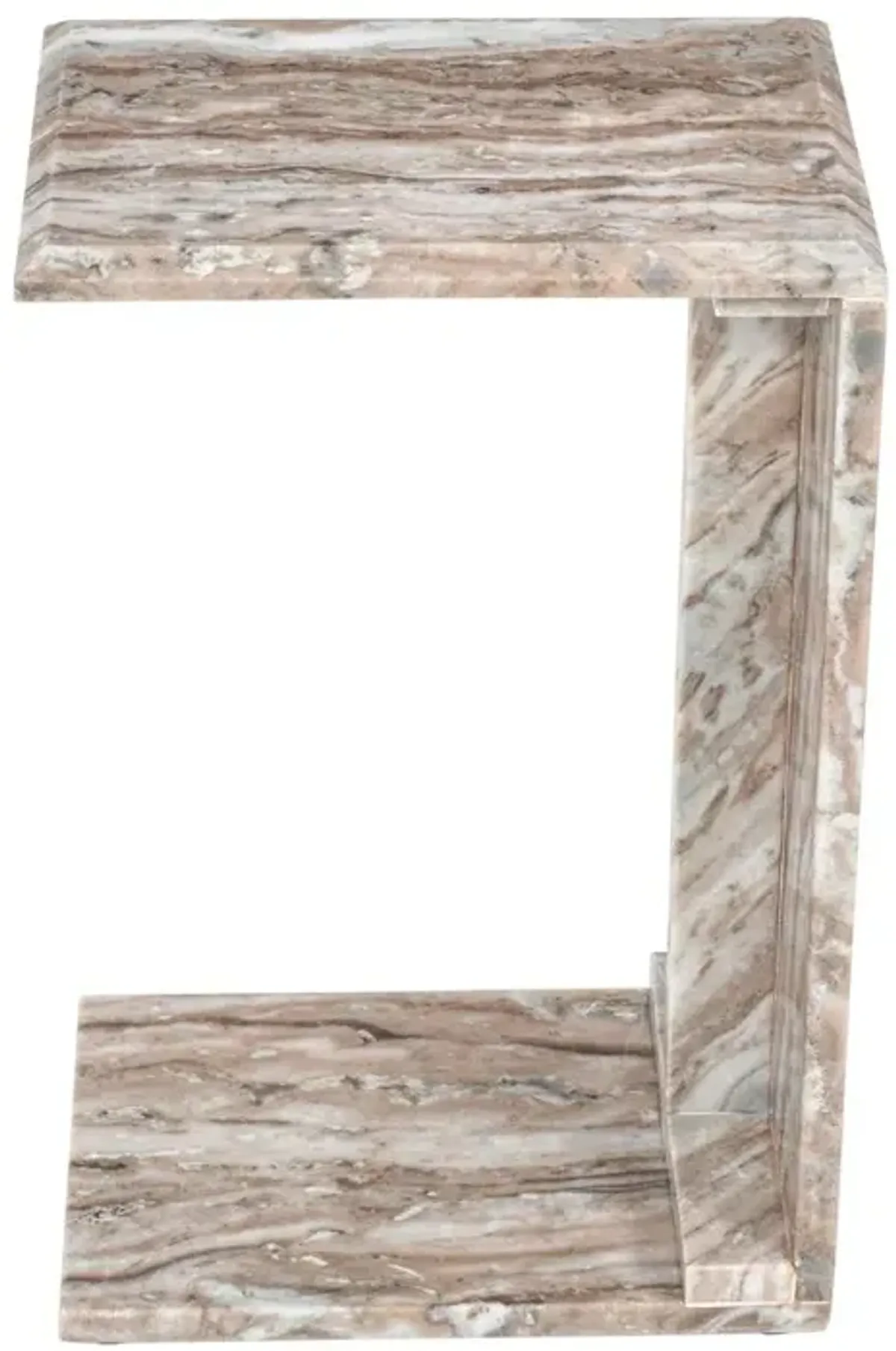 Jofran Bella Modern Luxury Solid Marble End C-Table