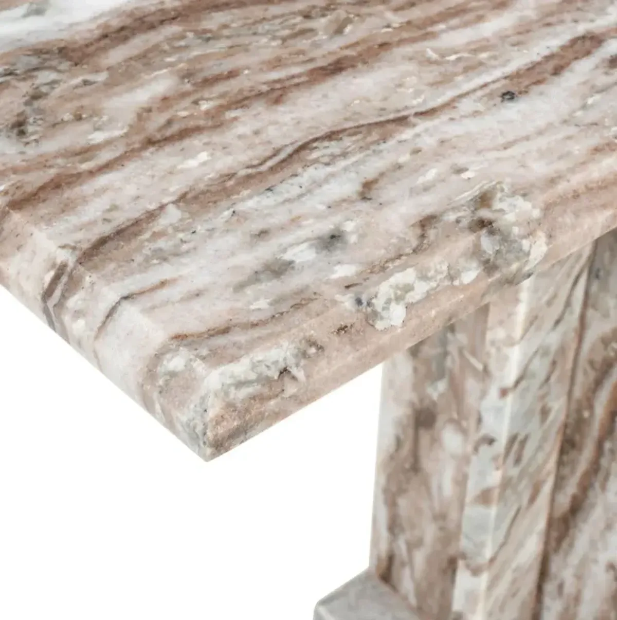 Jofran Bella Modern Luxury Solid Marble End C-Table