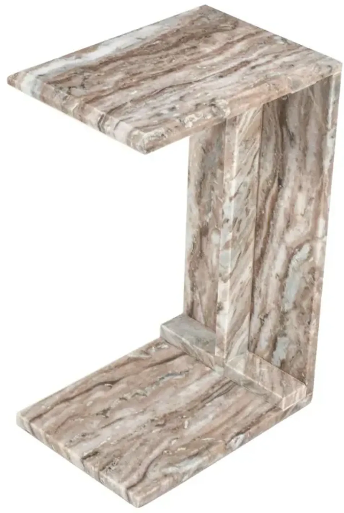 Jofran Bella Modern Luxury Solid Marble End C-Table