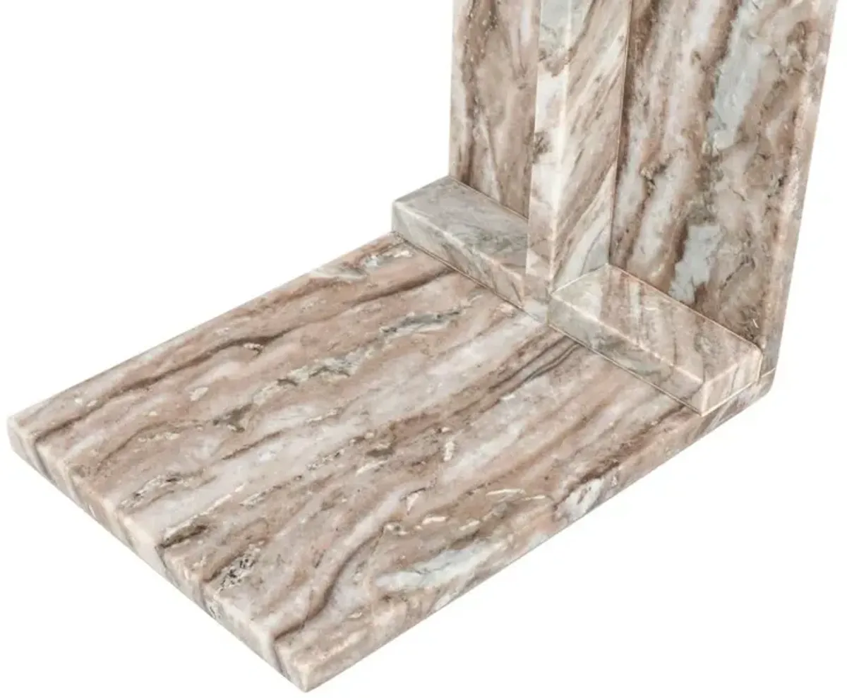 Jofran Bella Modern Luxury Solid Marble End C-Table