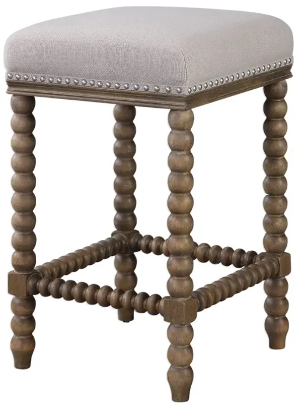 Uttermost Pryce Wooden Counter Stool