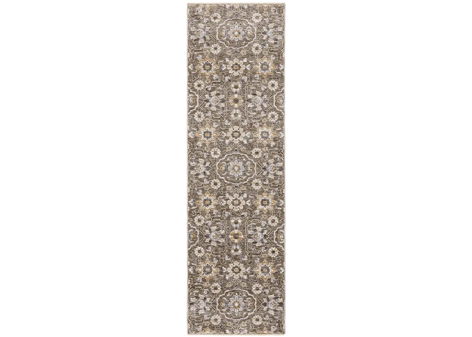 Maharaja 2'3" x 7'6" Grey Rug