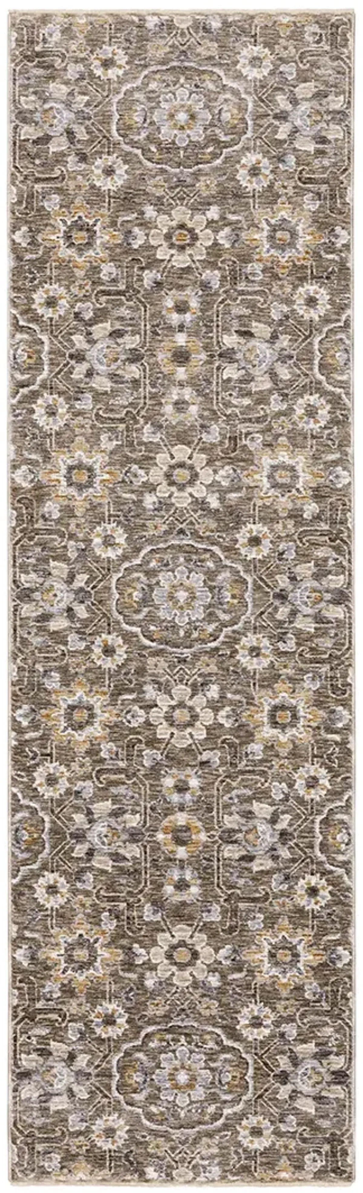 Maharaja 2'3" x 7'6" Grey Rug