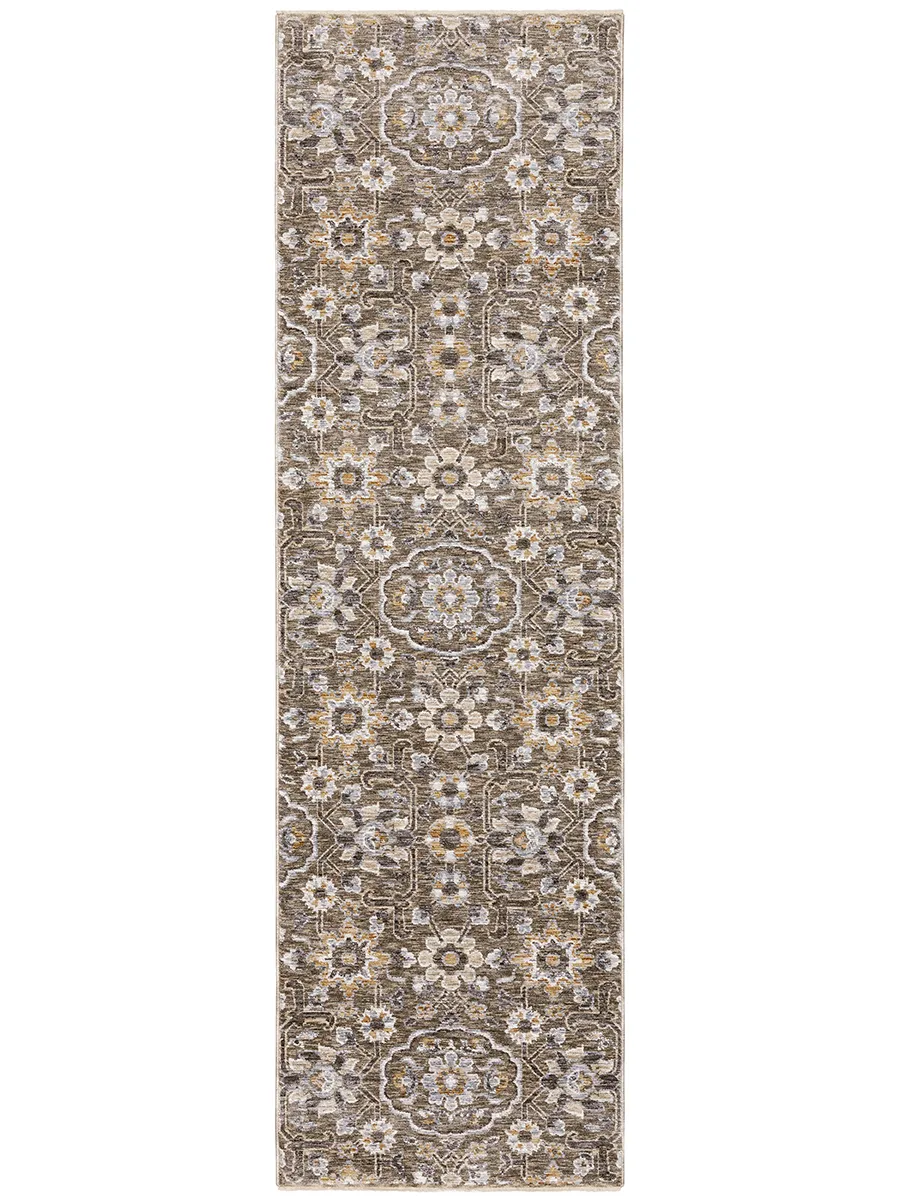 Maharaja 2'3" x 7'6" Grey Rug