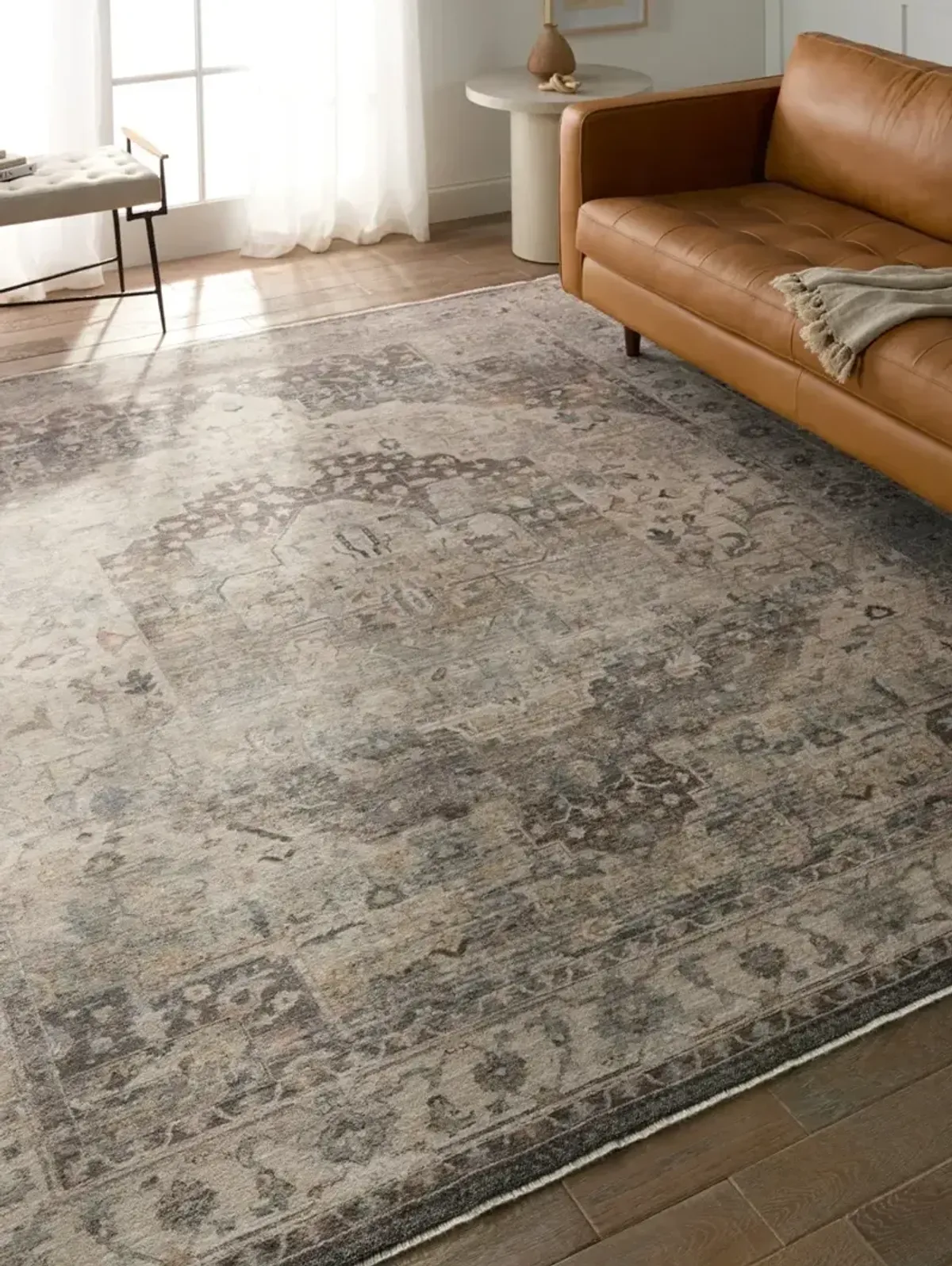 Terra Starling Tan/Taupe 3' x 12' Runner Rug