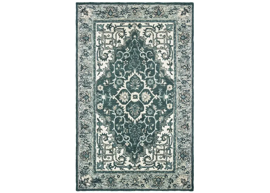 Zahra 10' x 13' Grey Rug