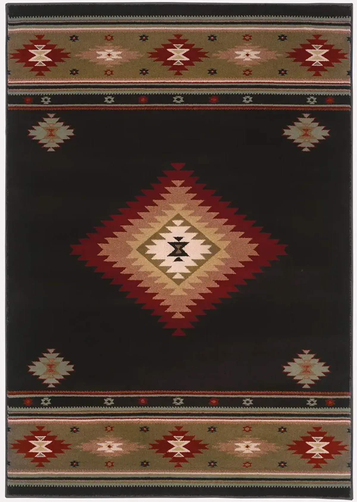 Hudson 7'8" Black Rug