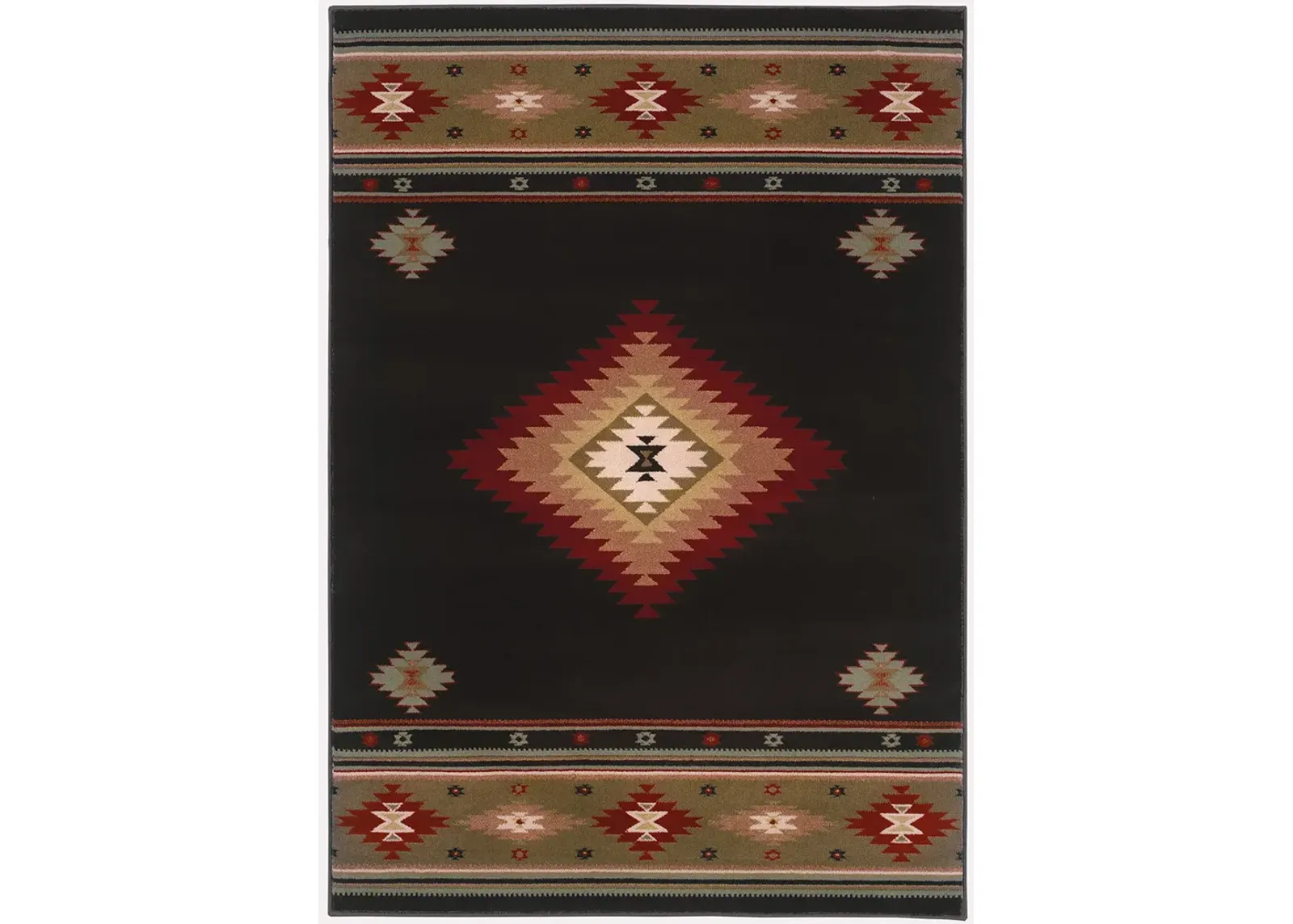 Hudson 7'8" Black Rug