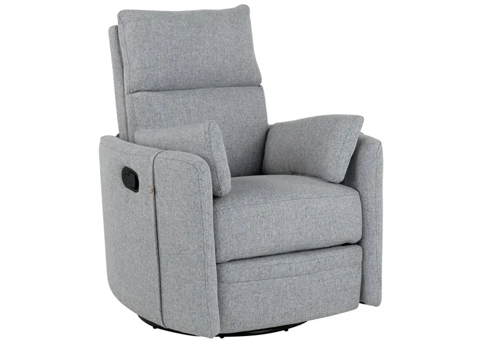 Merax Upholstered Swivel Recliner Manual Rocker Chair