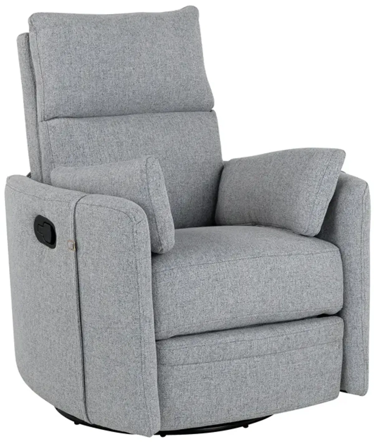 Merax Upholstered Swivel Recliner Manual Rocker Chair