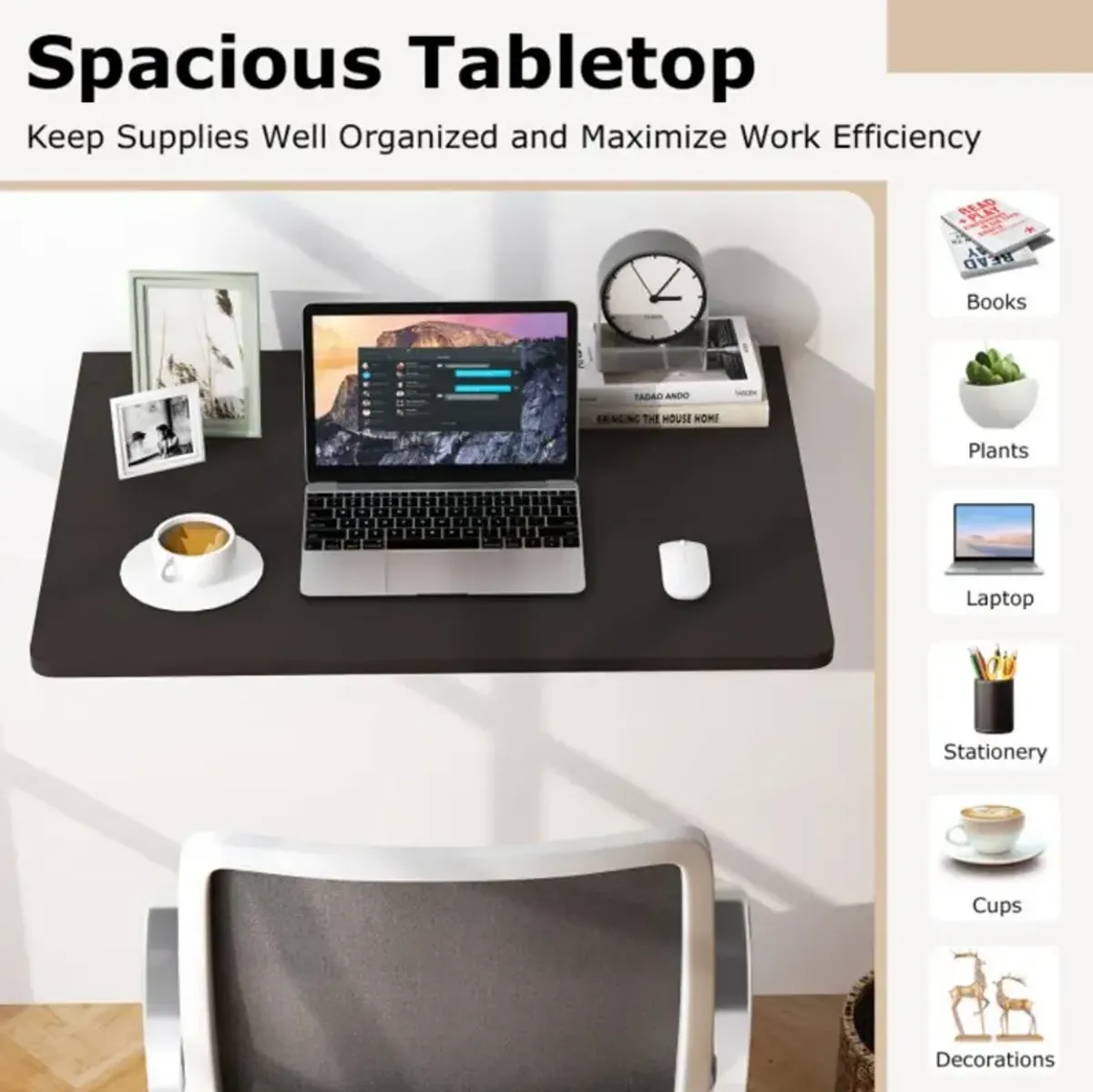 Wall Mounted Folding Table for Small Spaces