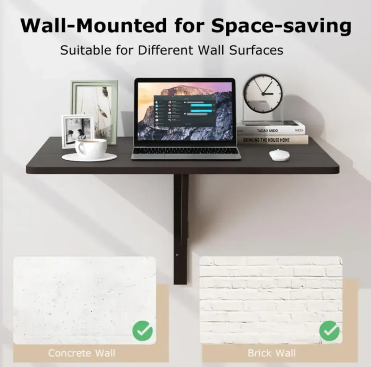 Wall Mounted Folding Table for Small Spaces