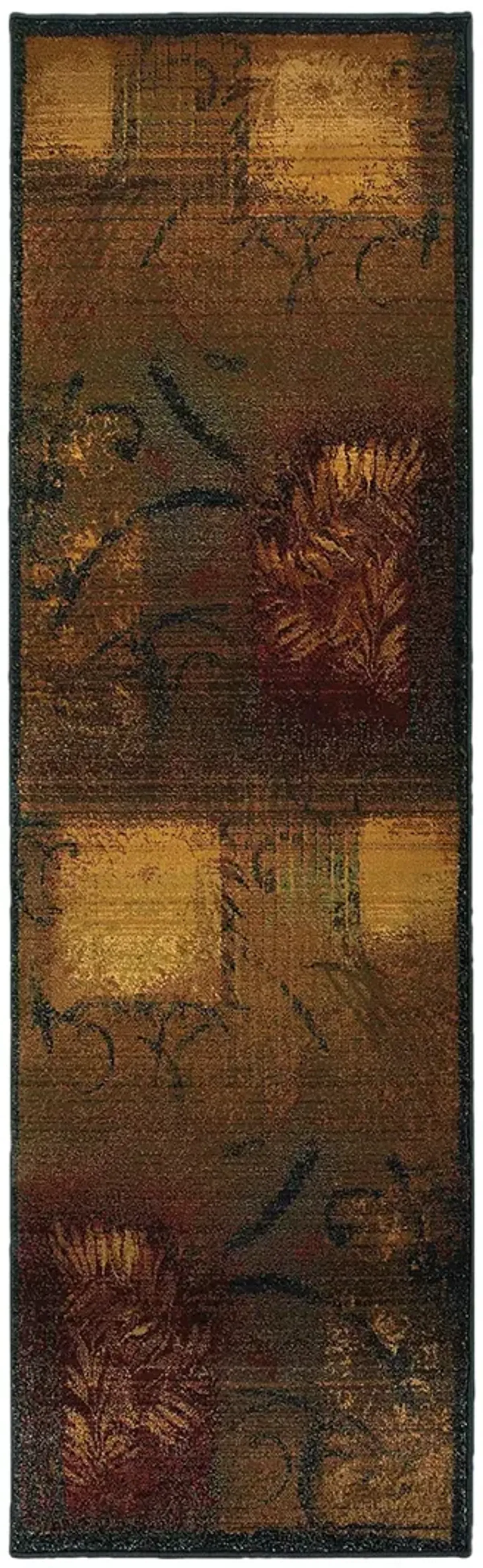 Kharma II 2'3" x 7'6" Brown Rug