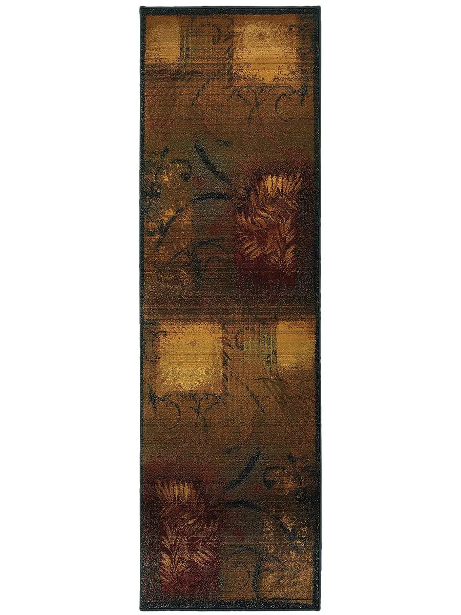 Kharma II 2'3" x 7'6" Brown Rug