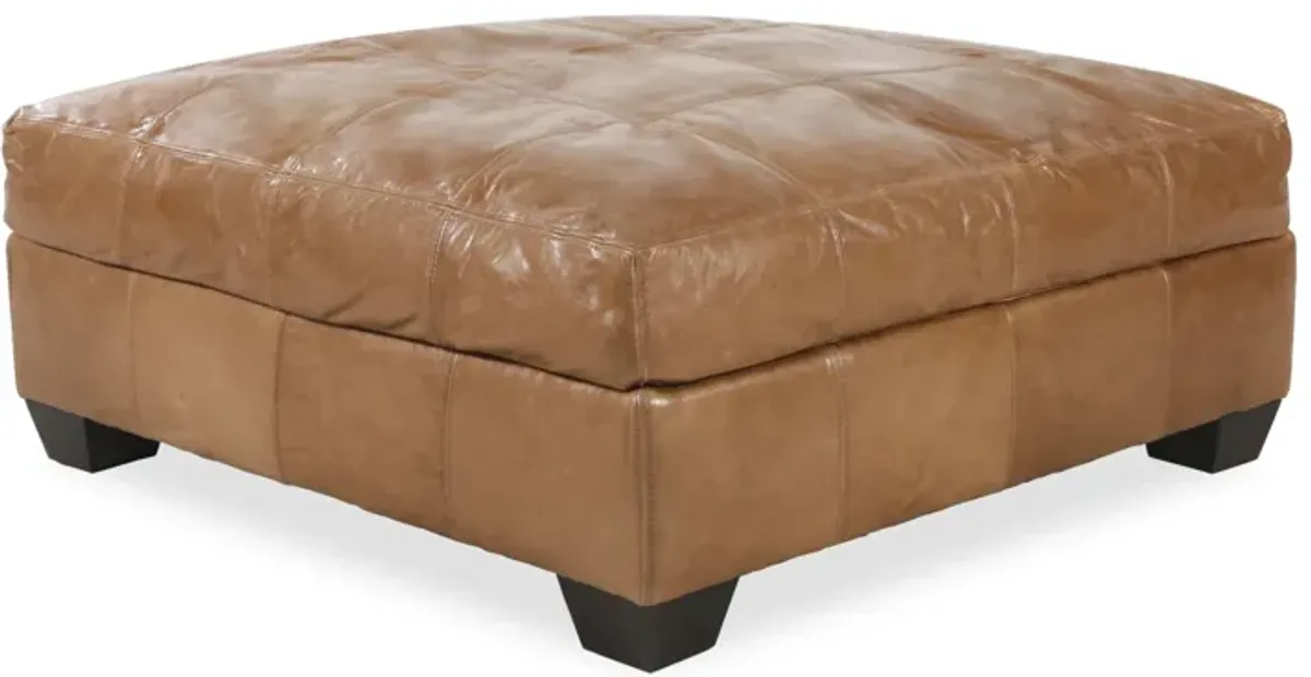 Riley Leather Ottoman