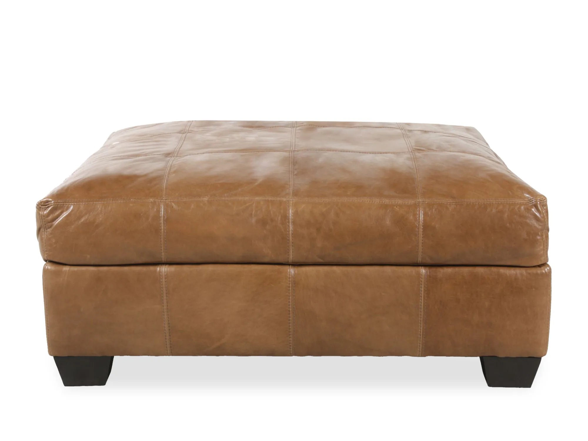 Riley Leather Ottoman