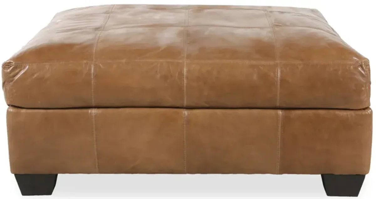 Riley Leather Ottoman