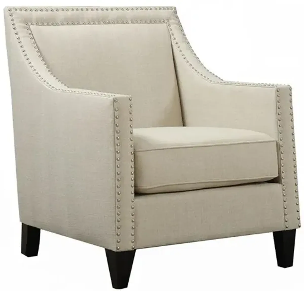 Bridgehampton Accent Chair w/ Nail Trim, 29"Wx31"Dx35.5"H