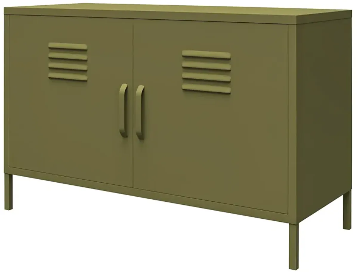 RealRooms Shadwick 2-Door Wide Metal Locker Accent Storage Cabinet