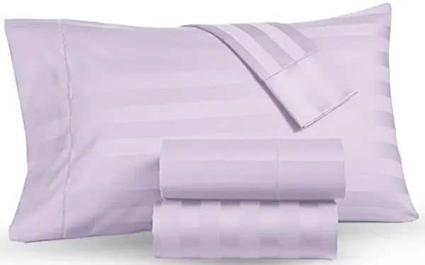 Striped Double Brushed Cooling Microfiber Sheet Set