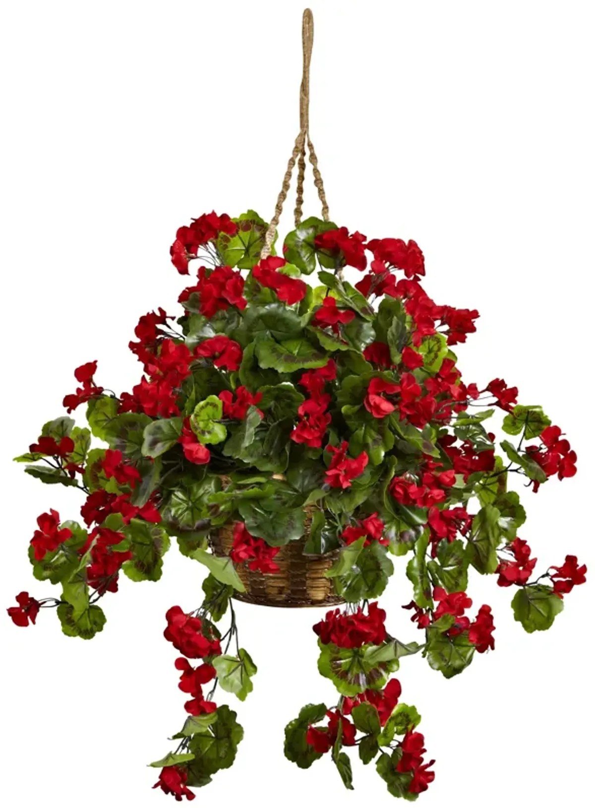 Hivvago Geranium Hanging Basket UV Resistant (Indoor/Outdoor)