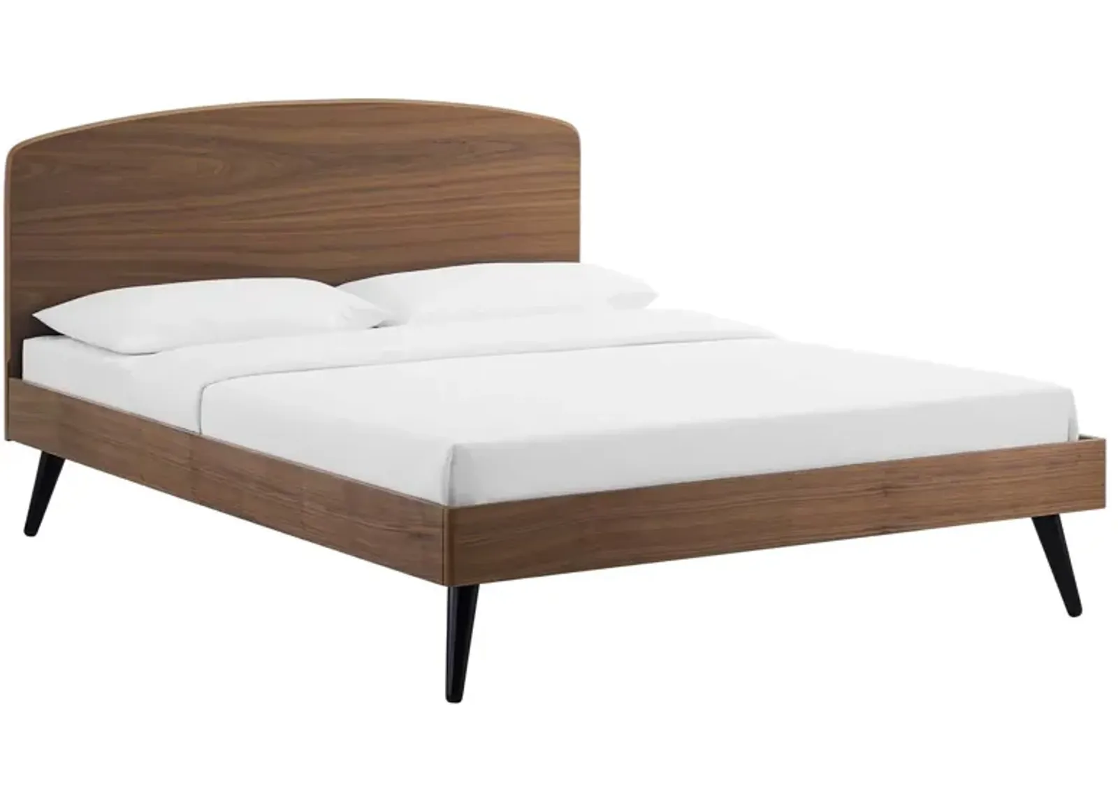 Modway - Bronwen Full Wood Platform Bed Walnut