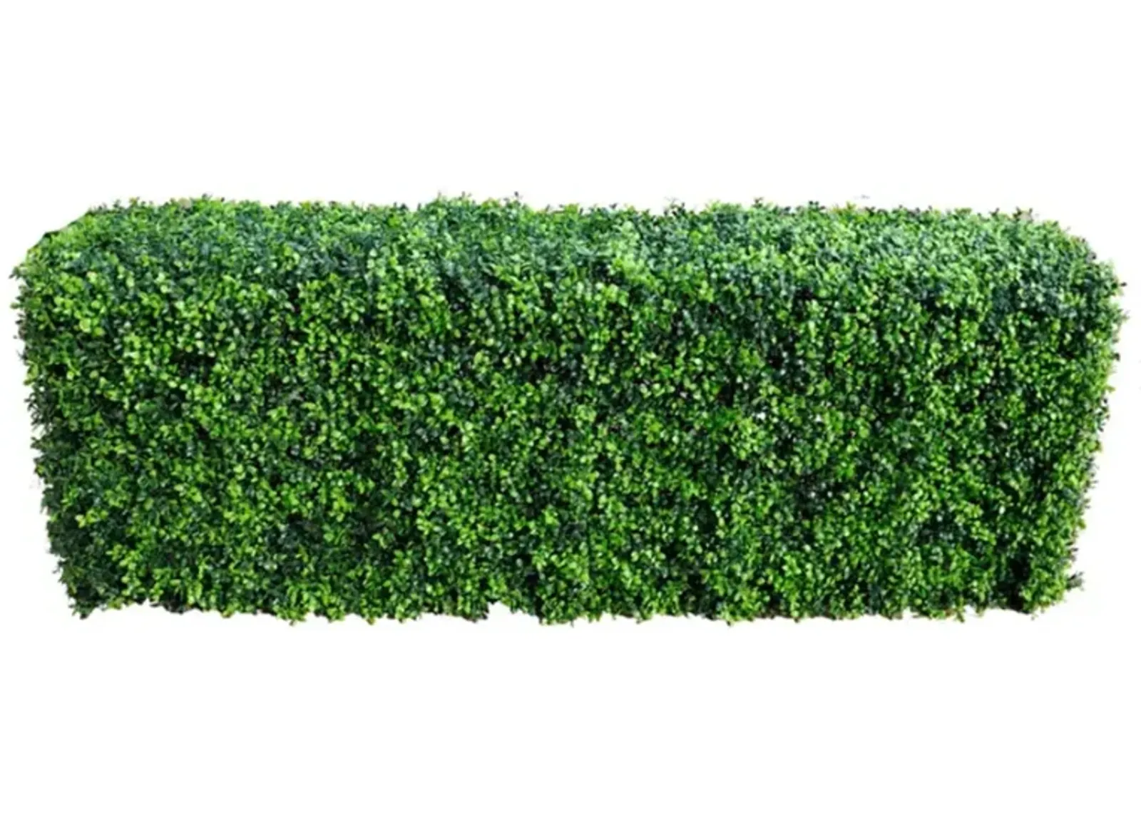 Premium Bright Long-leaf Artificial Boxwood Hedge 40"L x 20"H Commercial Grade UV Resistant