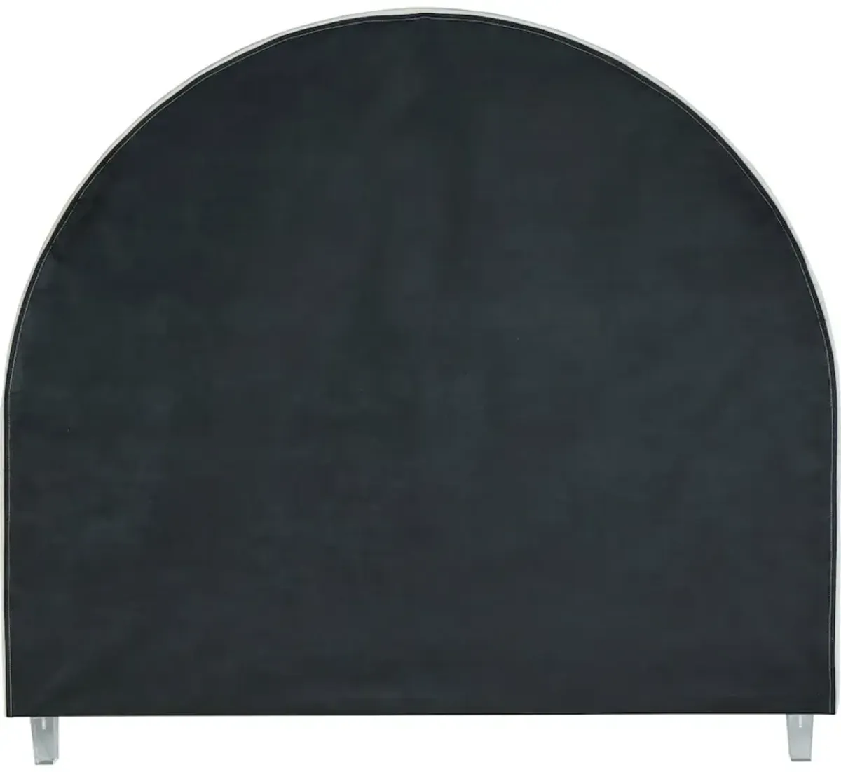 Meridian Furniture Rainbow Cream Velvet Queen Bed