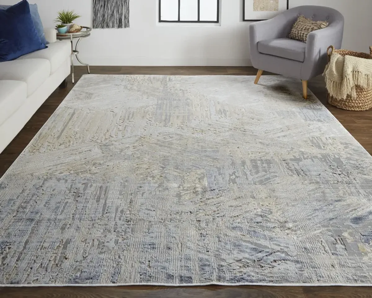 Laina 39G6F Tan/Ivory/Gray 4' x 6' Rug