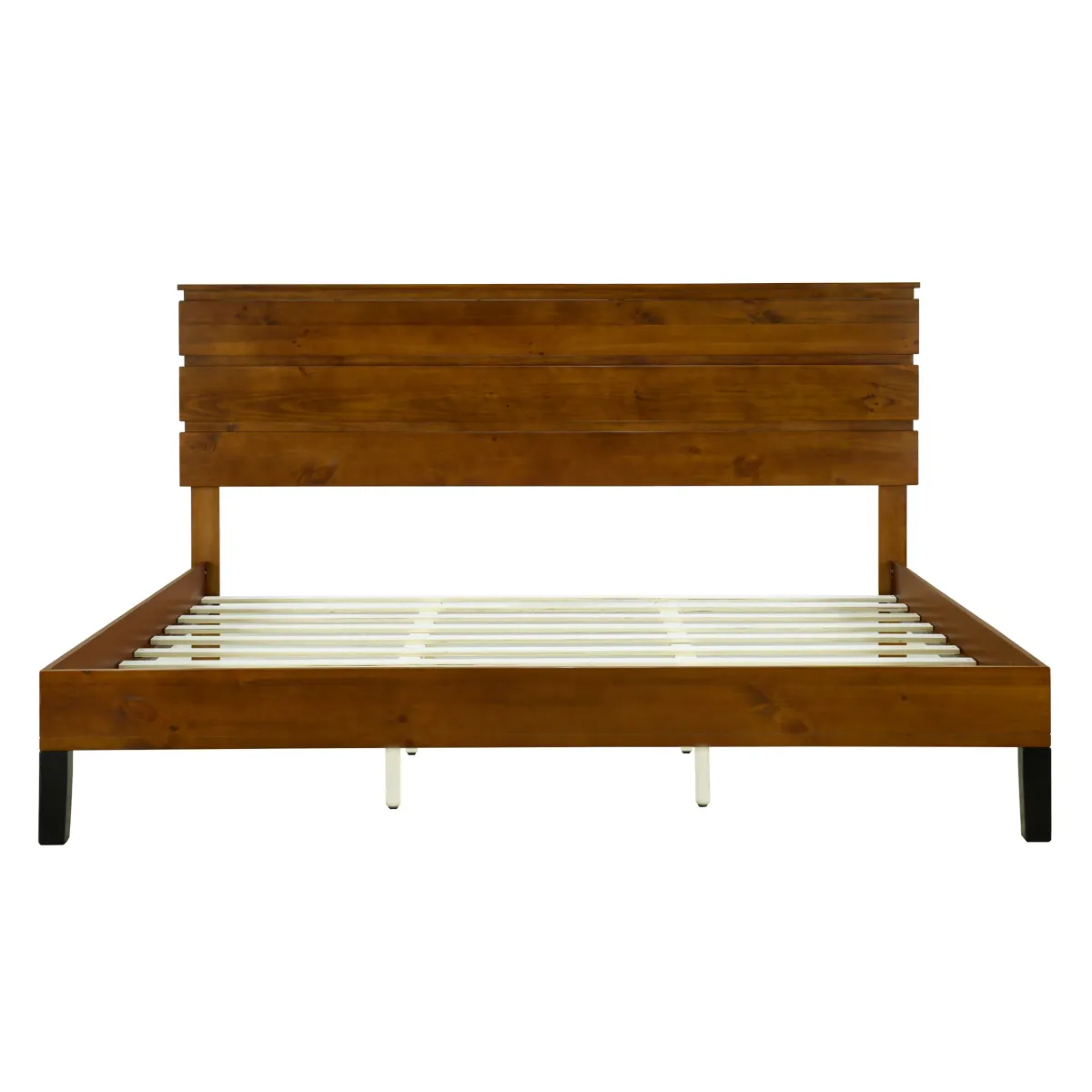 Merax Mid-Century Solid Wood Platform Bed